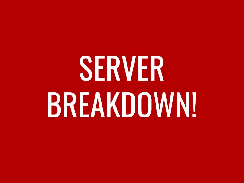 server-nedbrud